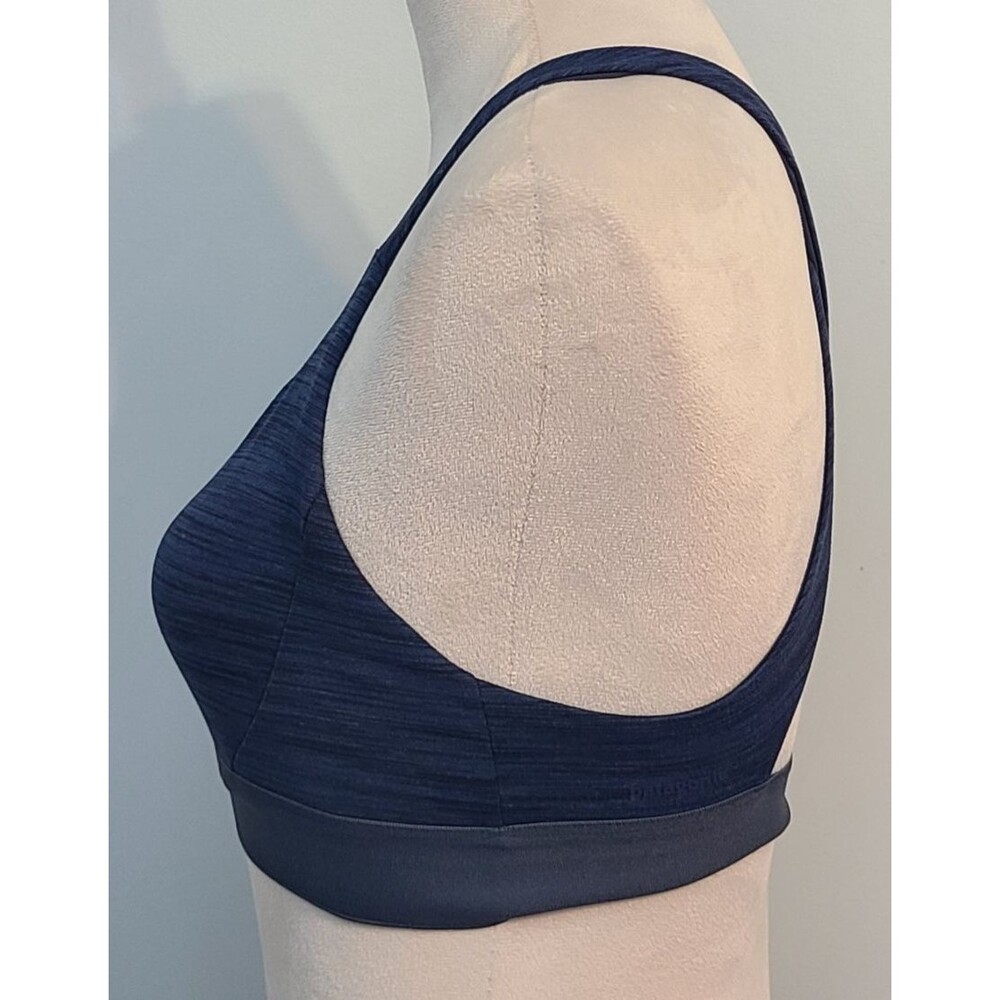 Patagonia Womens M Blue Heathered Unlined Wireless Cross Back Sports Bra Running - Picture 2 of 11